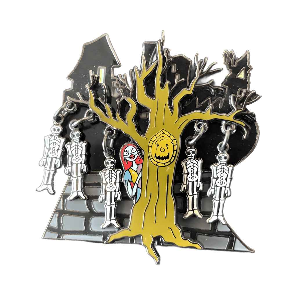 Sally at skeleton tree Disney pin