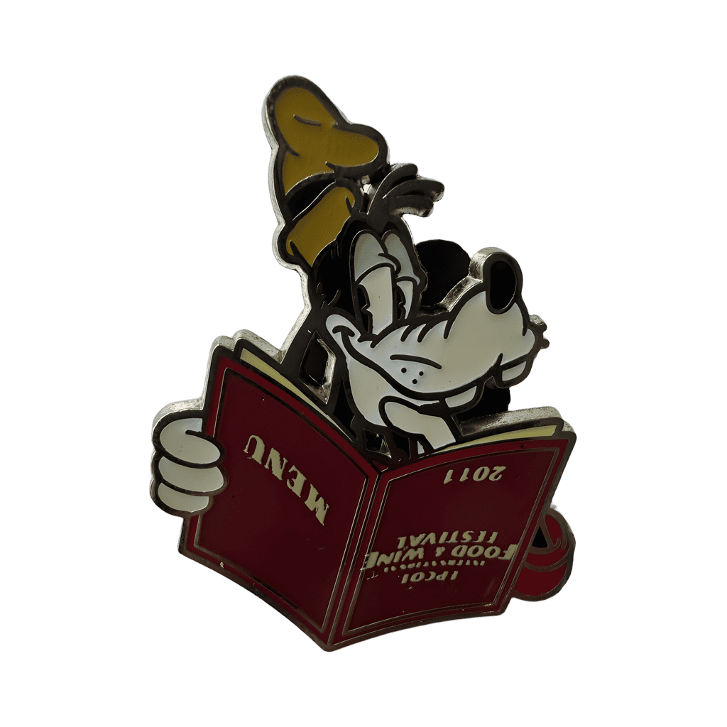 Goofy Reading Menu Disney pin