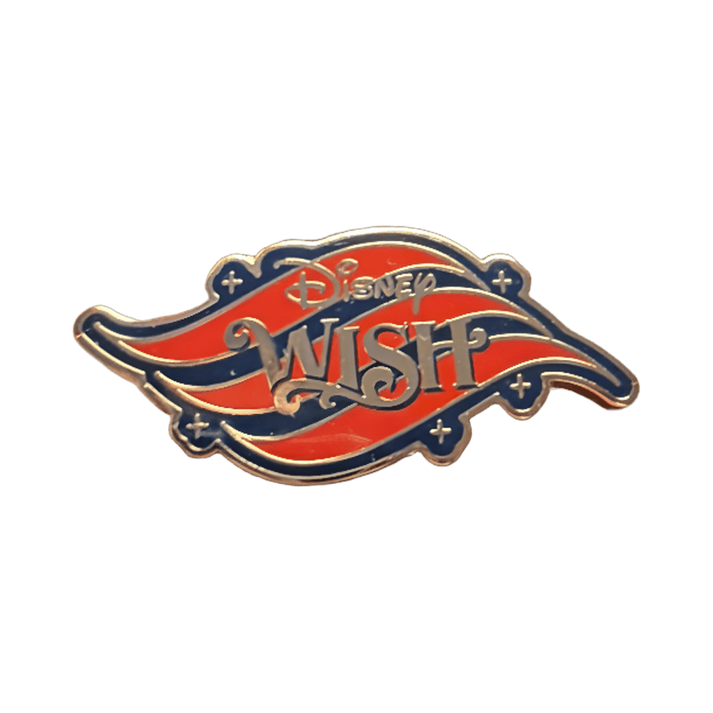Disney Wish Red and Blue Logo Disney pin