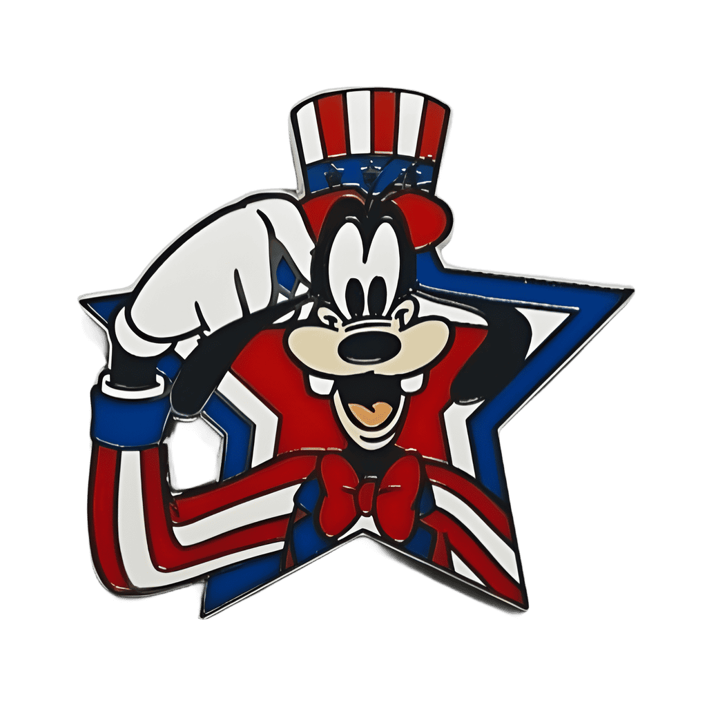 Goofy Patriotic star Disney pin