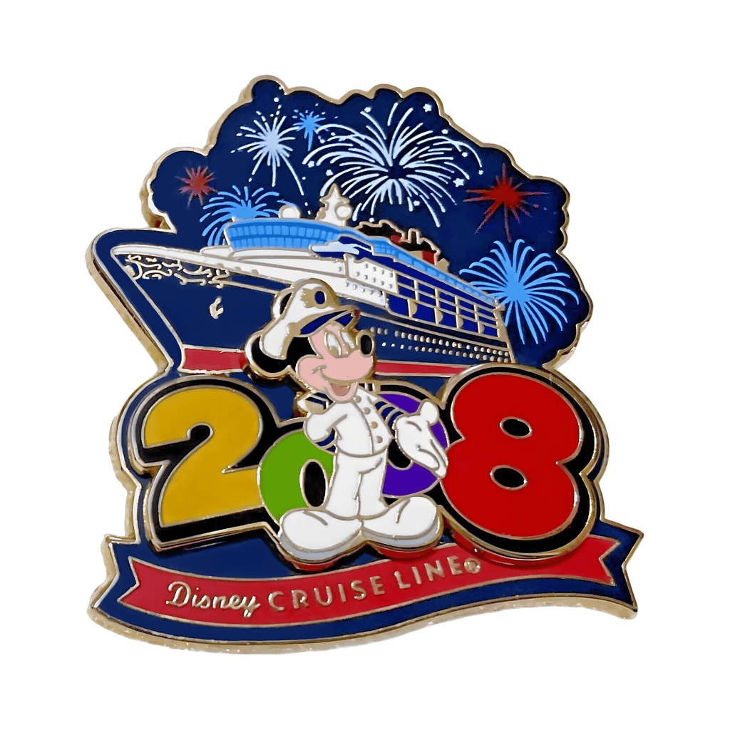 Mickey Mouse Cruise Line Logo 2008 Disney pin
