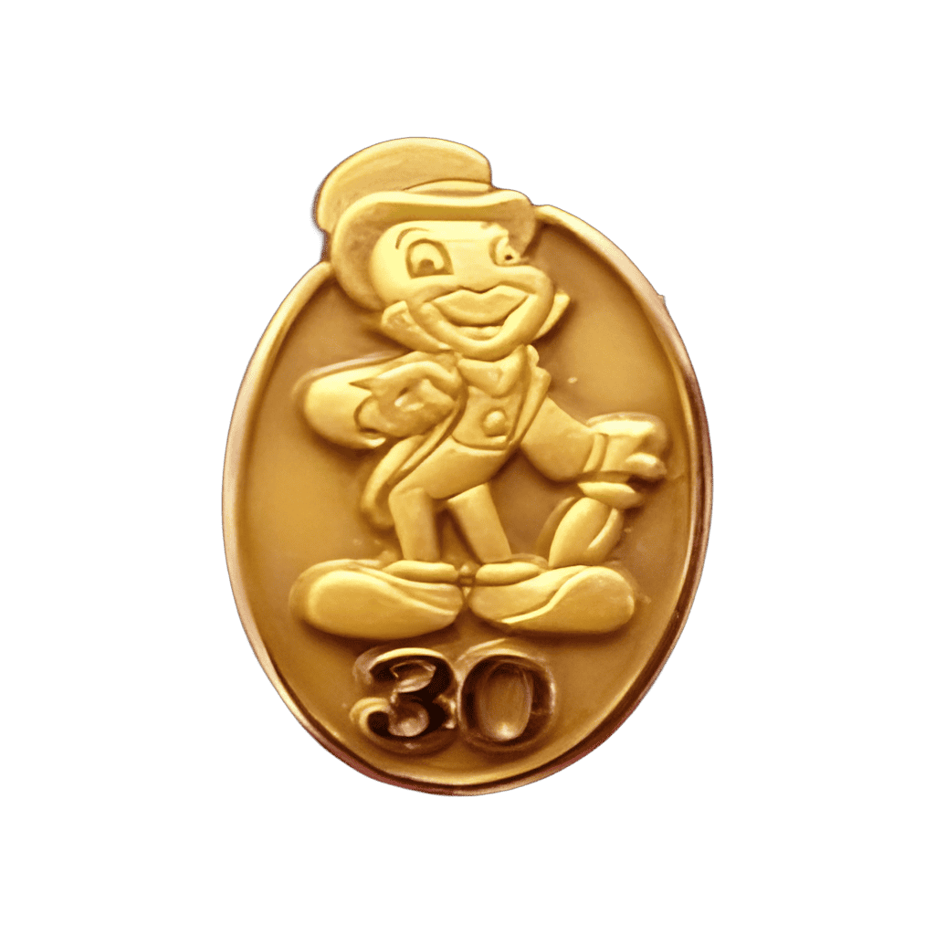 30 Years (Jiminy Cricket Resting Umbrella Version) Disney pin