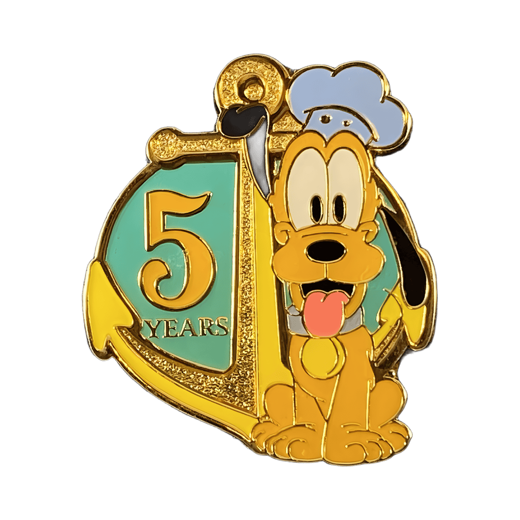 5th Anniversary - Anchor - Pluto Disney pin
