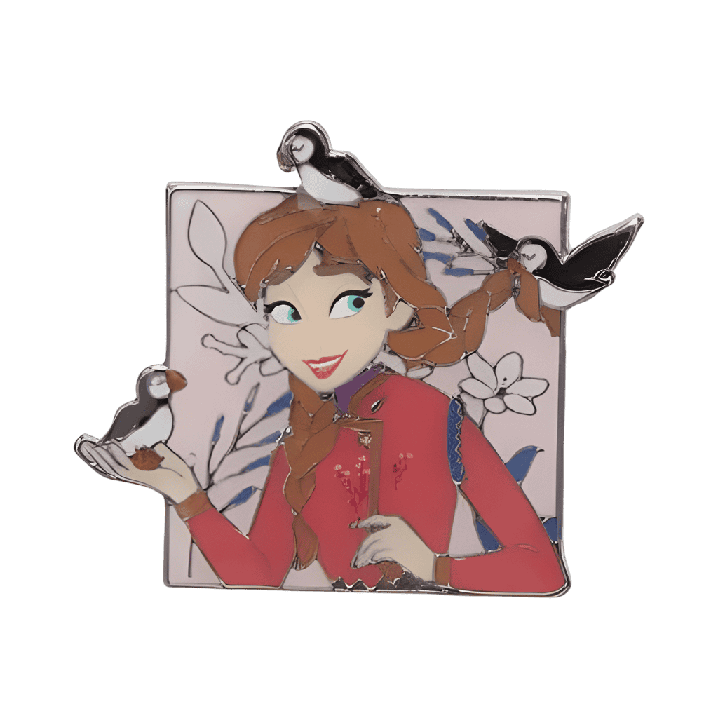 Anna with puffins Disney pin