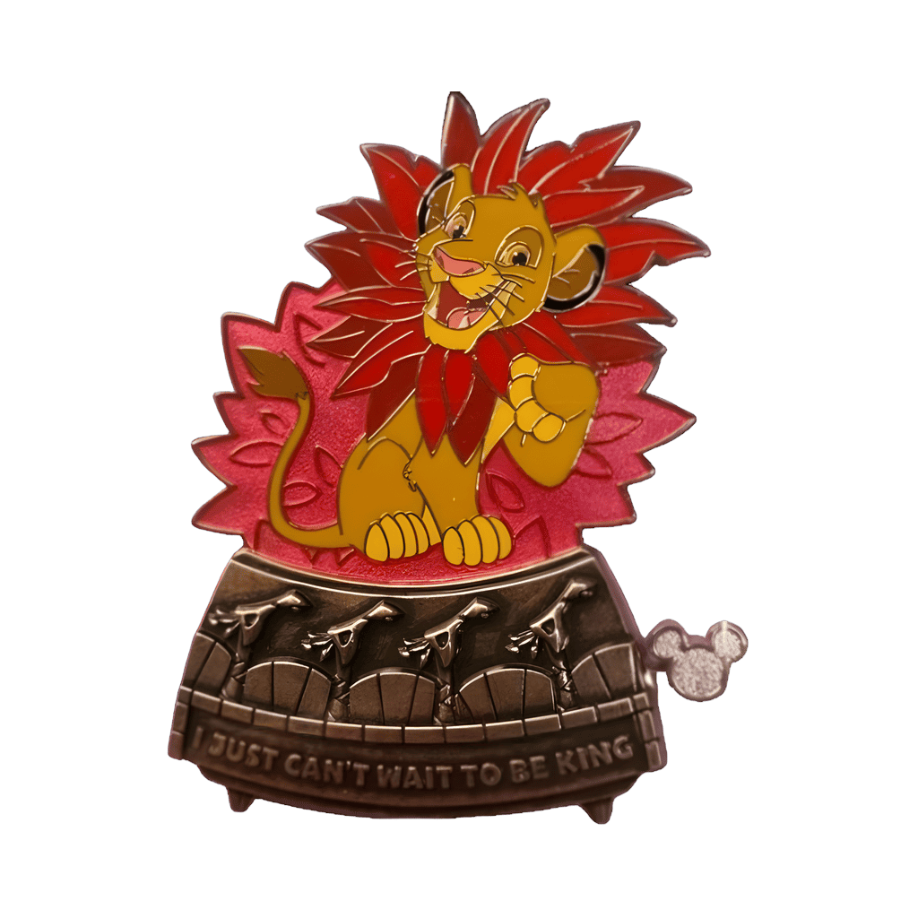 Simba I Just Can't Wait To Be King Music Box Disney pin