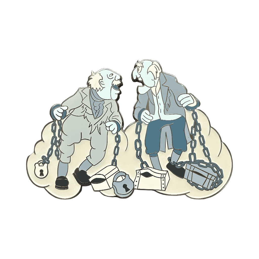 Waldorf and Statler as Robert and Jacob Marley Disney pin