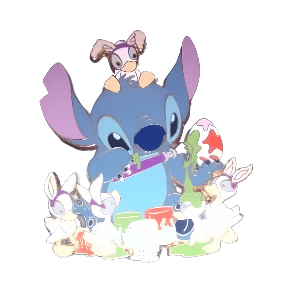 Jumbo Easter Egg Decorating Stitch Pin Disney pin