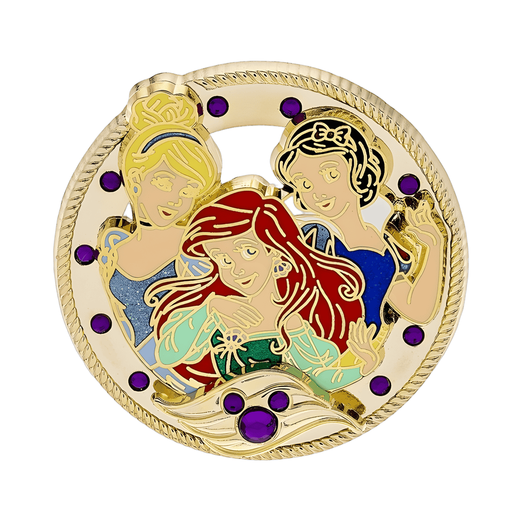 Cinderella, Snow White and Ariel Disney pin