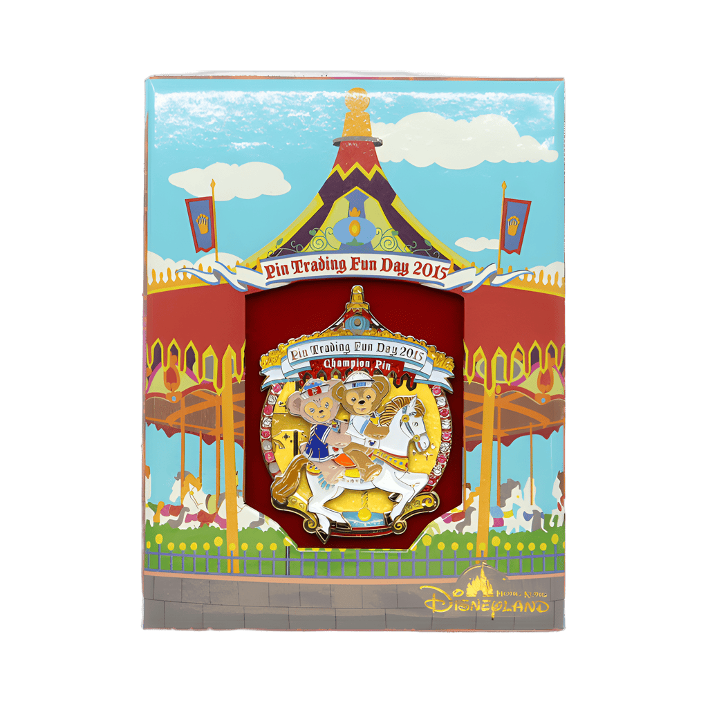 Champion Pin (ShellieMay & Duffy on Carousel Horse) Disney pin