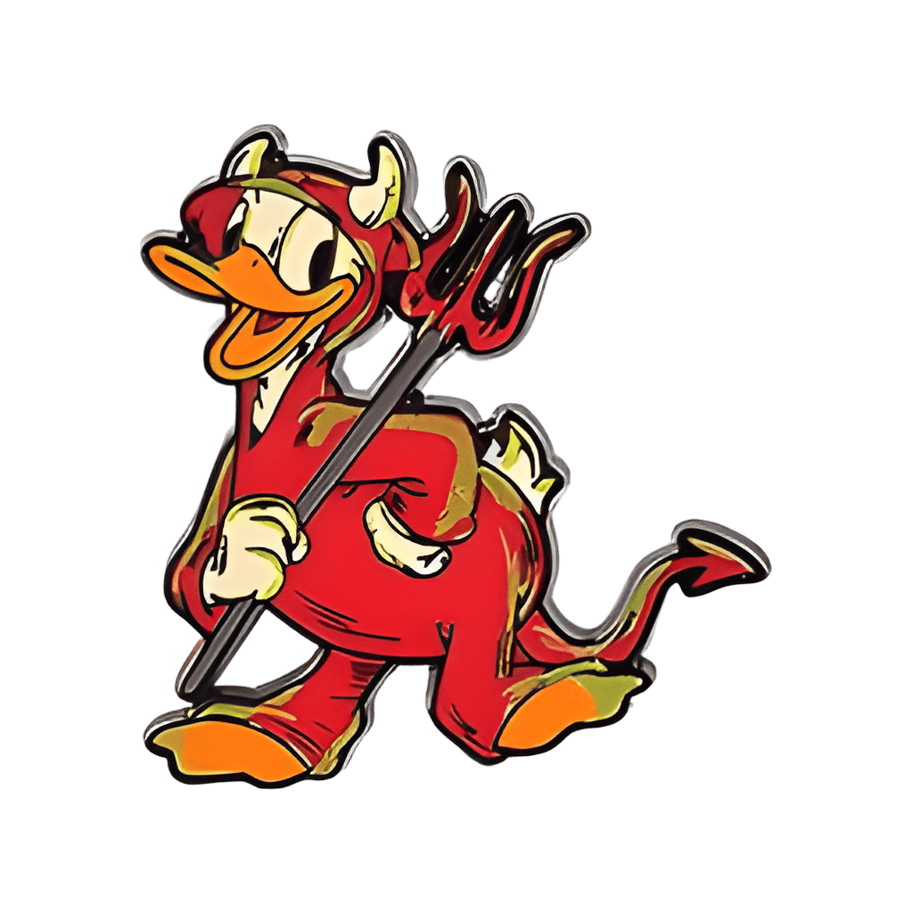 Donald Duck as a devil Disney pin