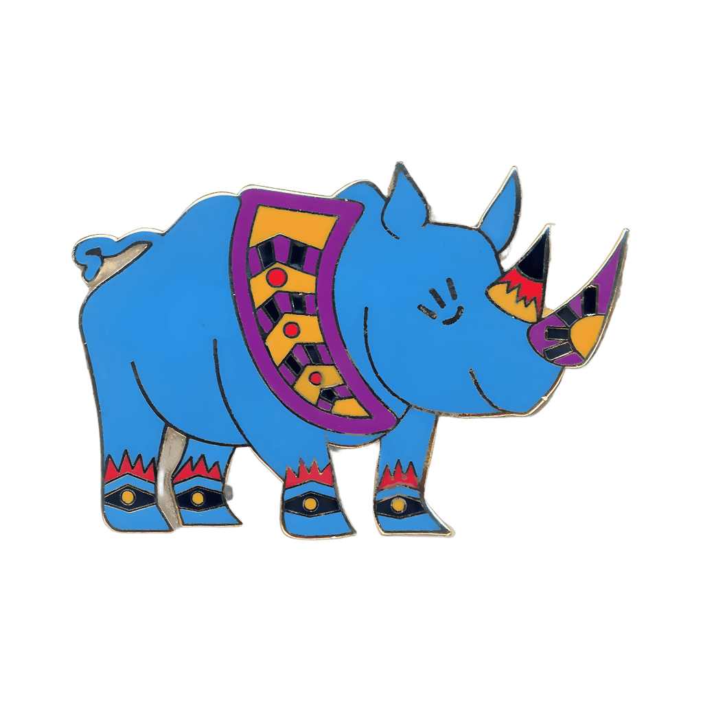 Whimsical Multicolor Rhinoceros Disney pin