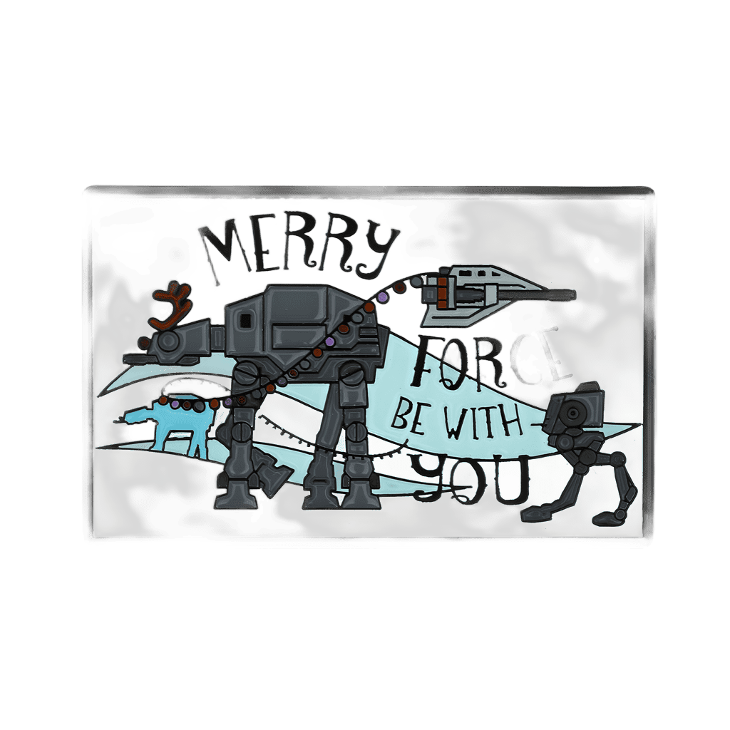 AT-AT Merry Force Be With YOu Disney pin