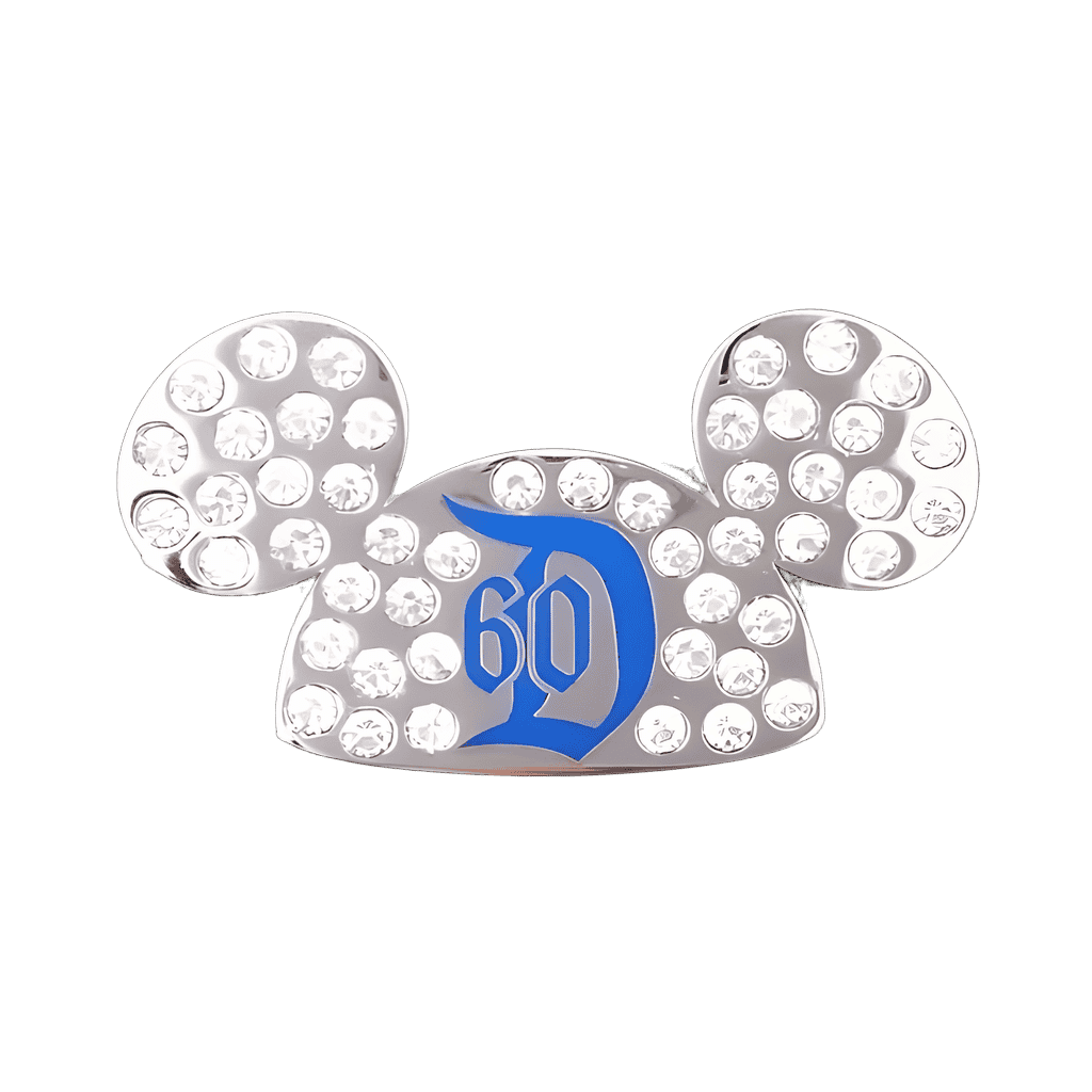 60th Anniversary Jeweled Mickey Ears Disney pin