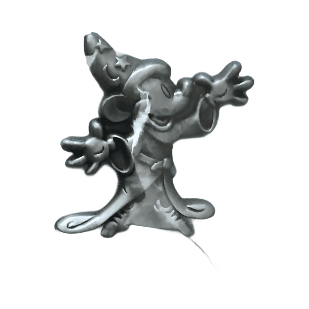 Pewter Mickey Sorcerer Disney pin