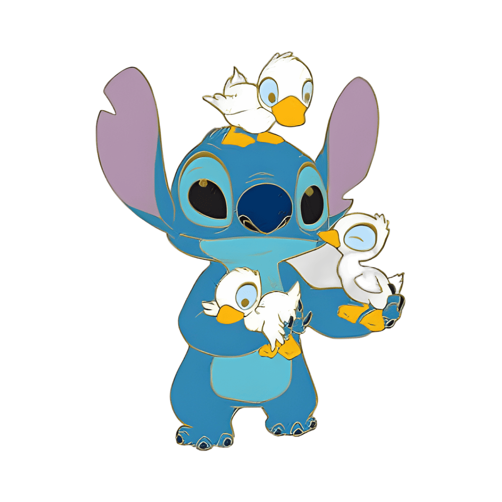 Stitch with Ducklings Disney pin