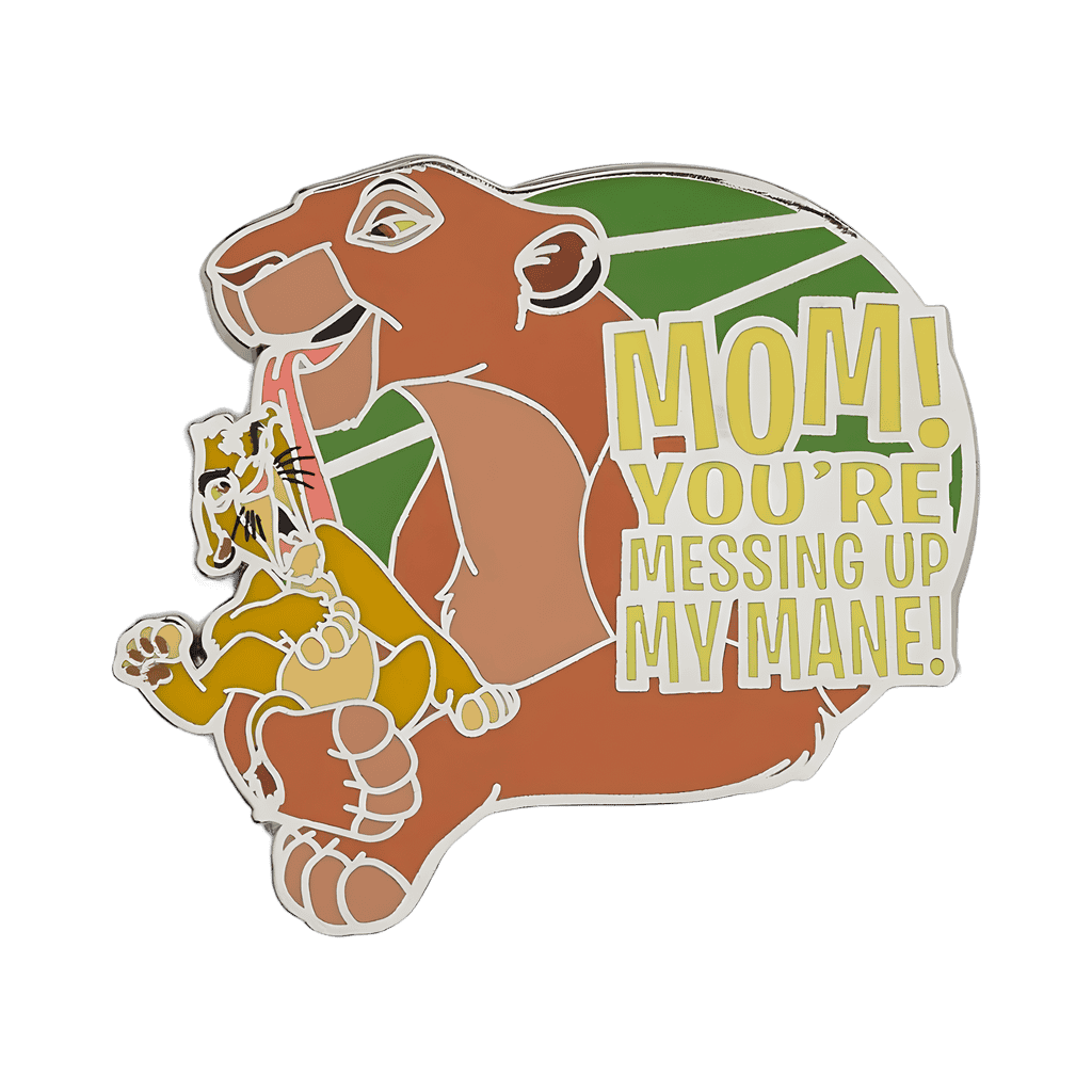Mom! You're Messing Up My Mane! - Simba and Sarabi Disney pin