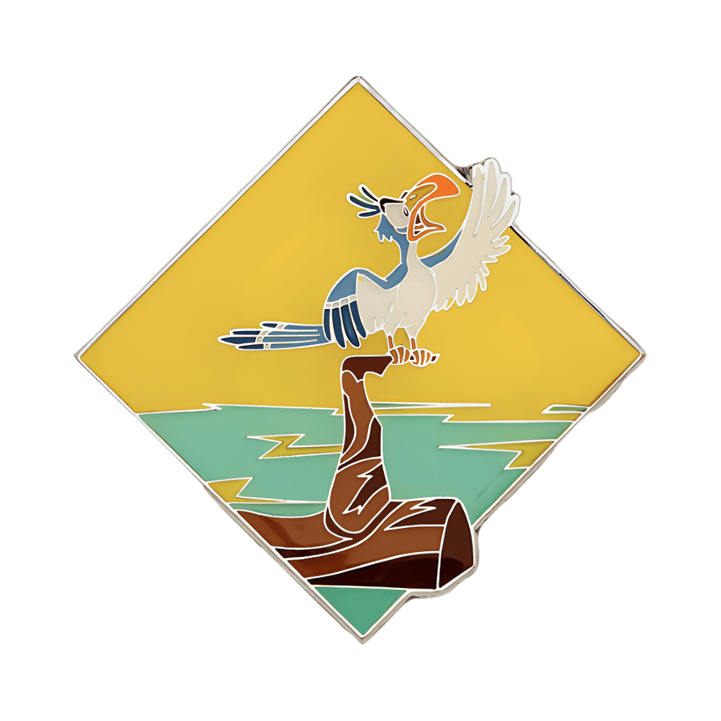 Zazu on Log Disney pin