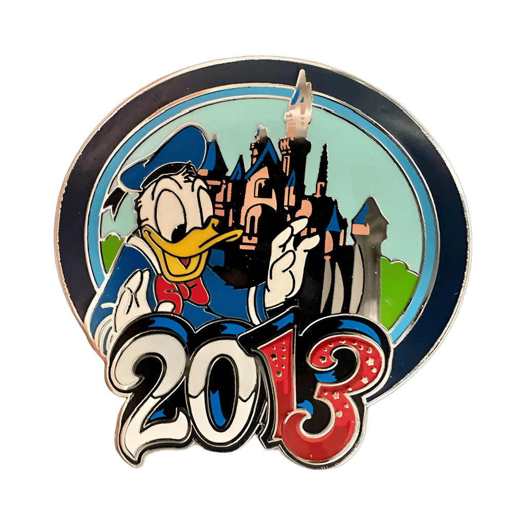 Starter Lanyard Set - Donald at Sleeping Beauty Castle Disney pin