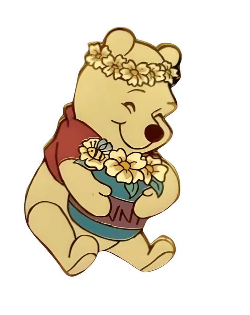 Floral Pooh Bear Disney pin