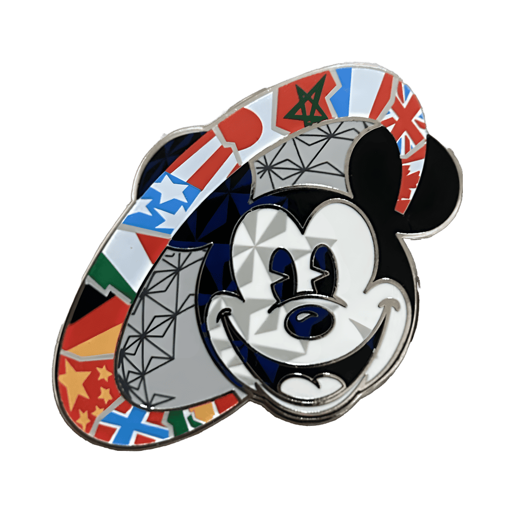 Country Flags Ring & Mickey Disney pin