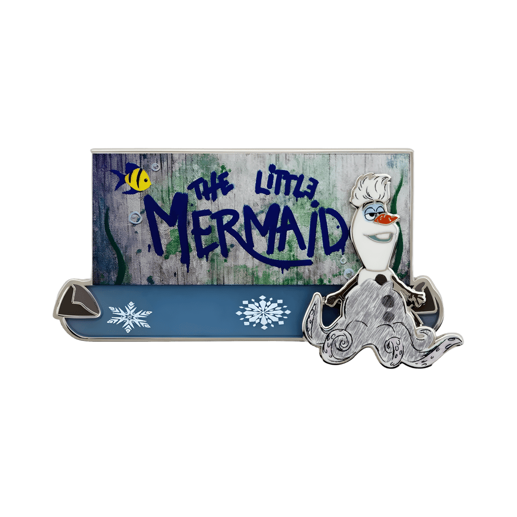 Olaf as Ursula - Little Mermaid Sign Disney pin