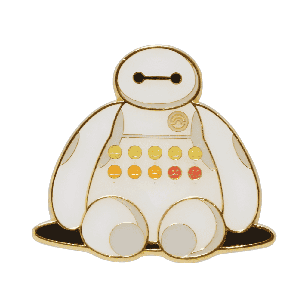 Baymax Pain Scale Glow-in-the-Dark Disney pin