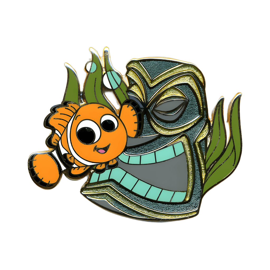 Finding Nemo Submarine Voyage — Nemo and Tiki Head Disney pin