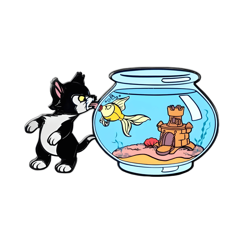 Figaro and Cleo in Fish Bowl Disney pin