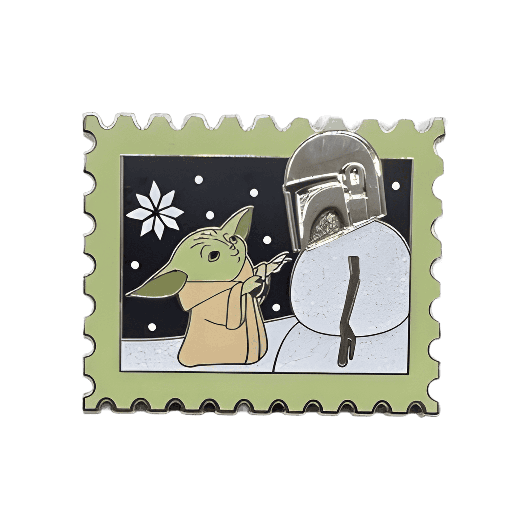 The Child (Grogu) & Mandalorian Snowman Disney pin