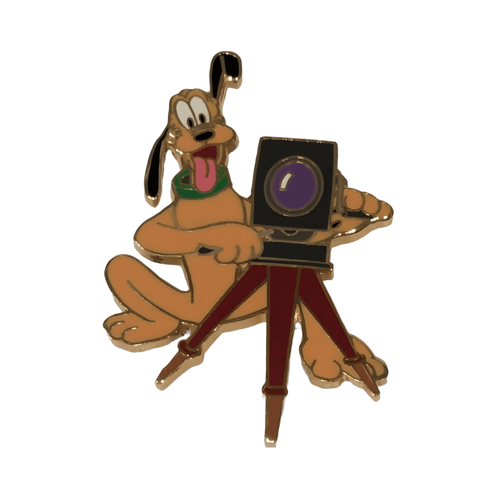 Pluto with Camera Disney pin