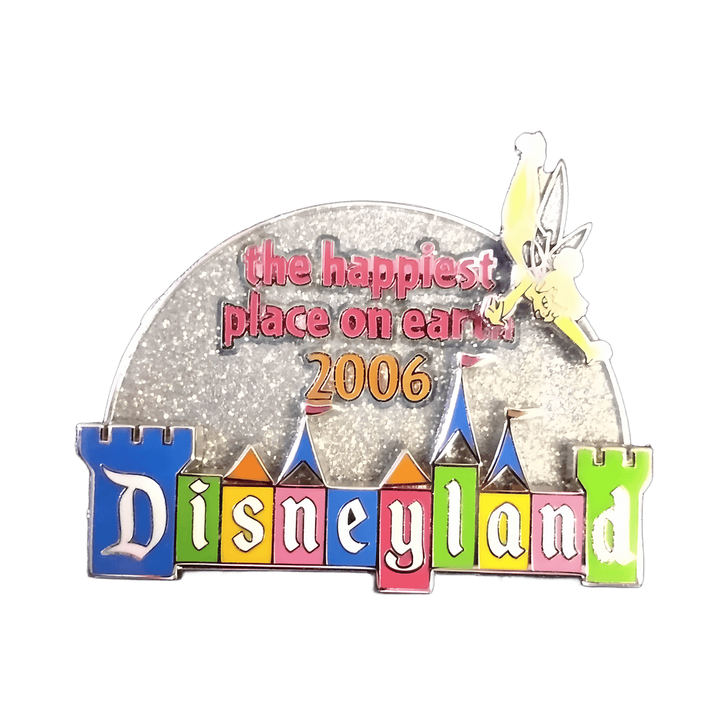 Mike Wood - The Happiest Place on Earth - Disneyland Marquee with Tinker Bell Disney pin