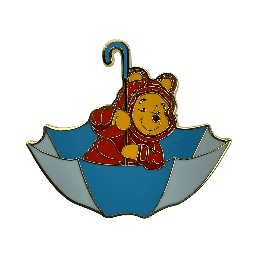 Pooh in Umbrella Disney pin