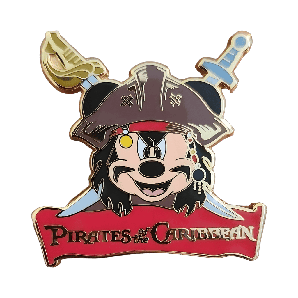 Mickey as Jack Sparrow Logo Disney pin