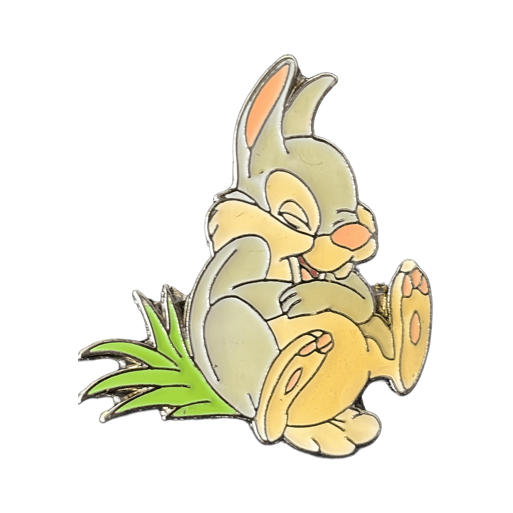 Thumper laughing and holding his side. Disney pin