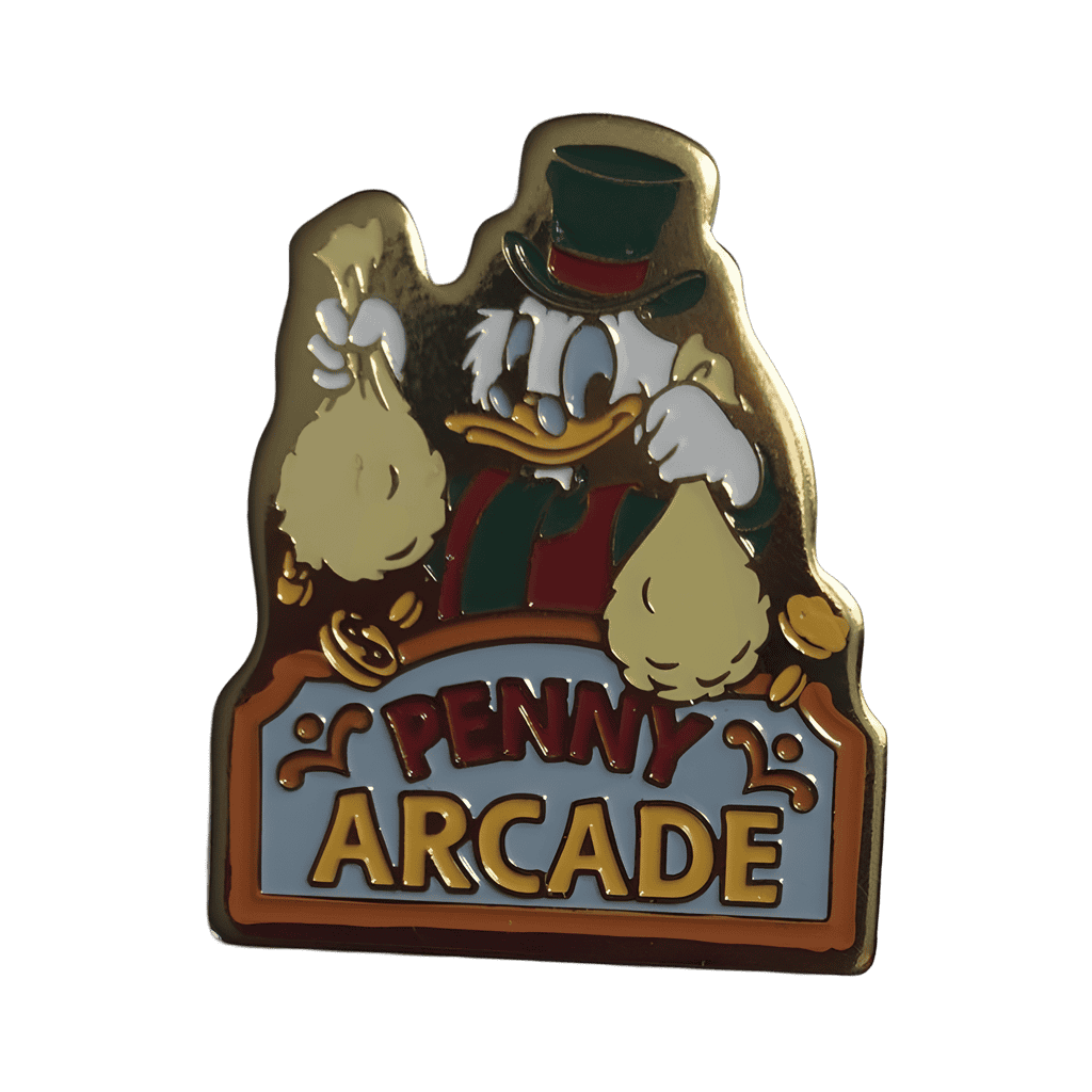 Penny Arcade Sign - Scrooge McDuck Disney pin
