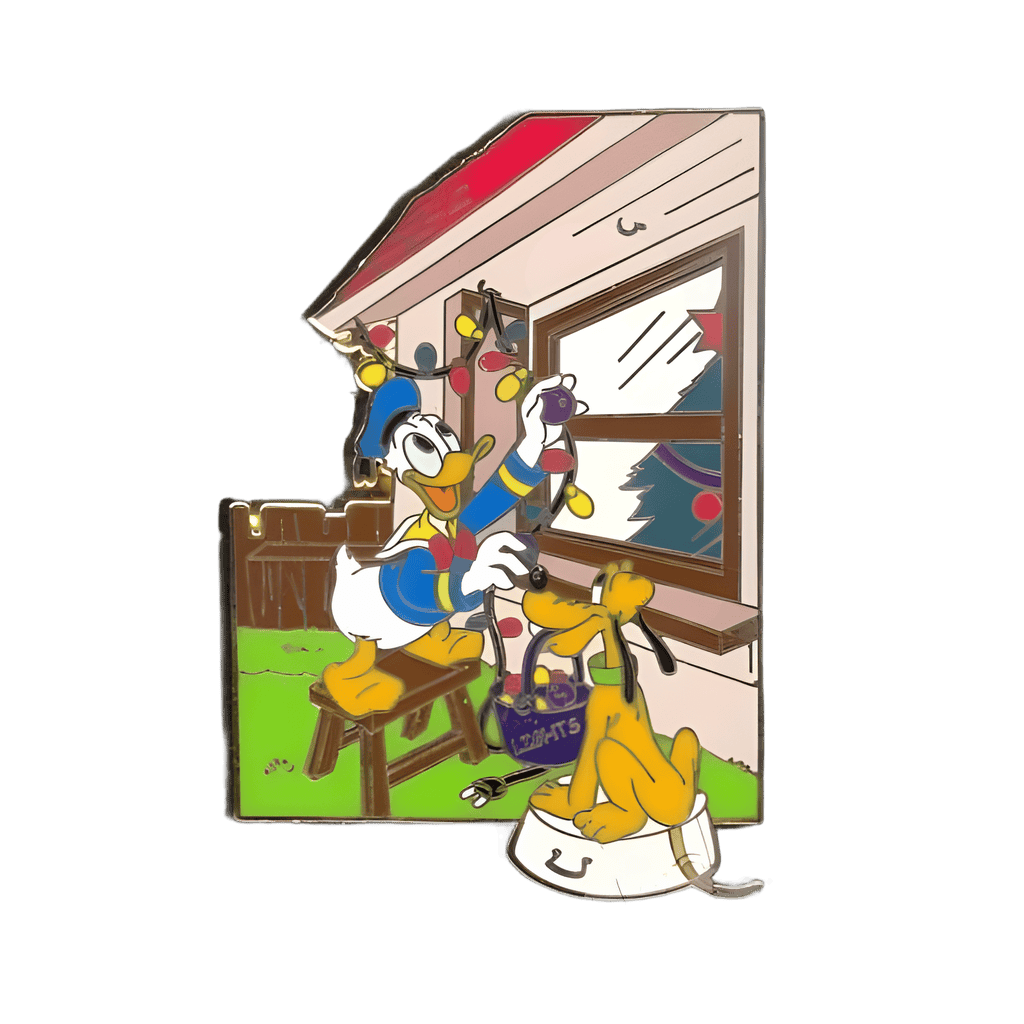 Donald & Pluto Hanging Lights Disney pin