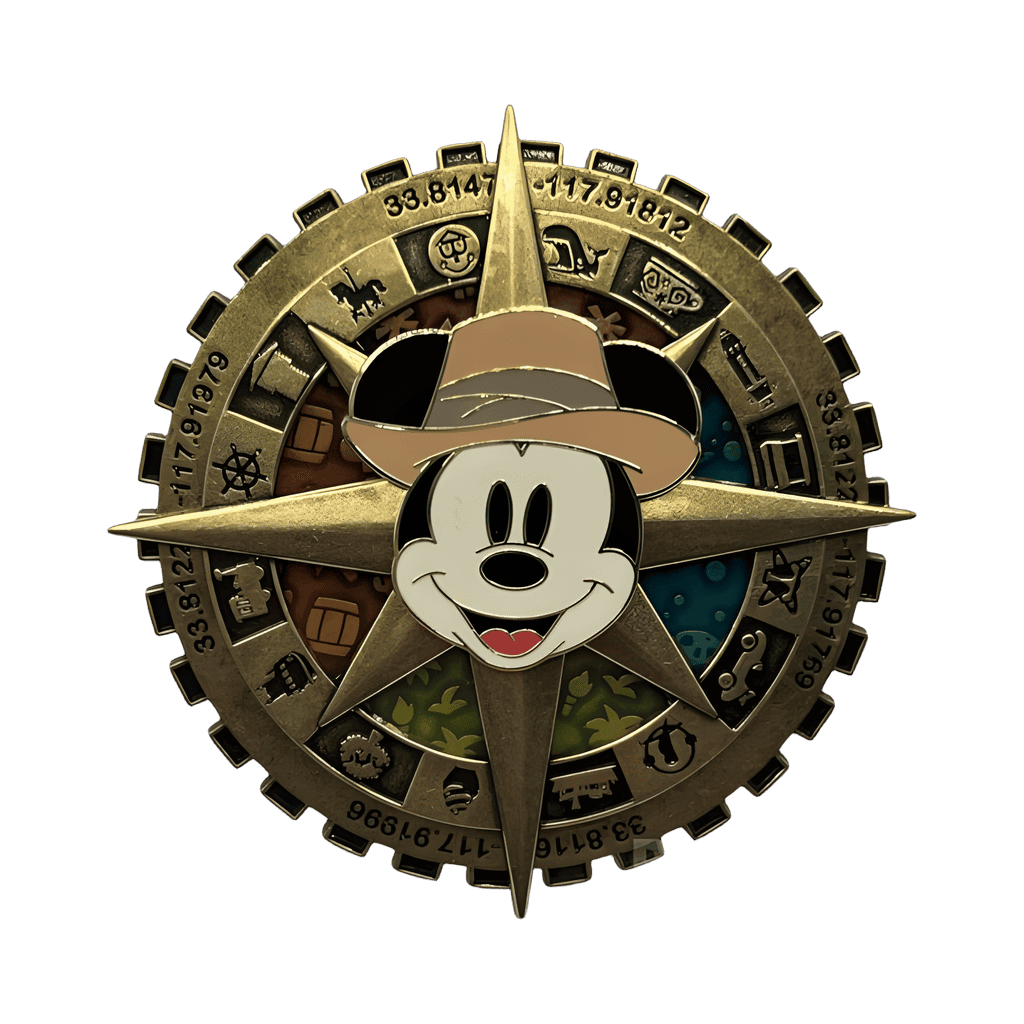 Mickey Jumbo Compass Rose Disney pin