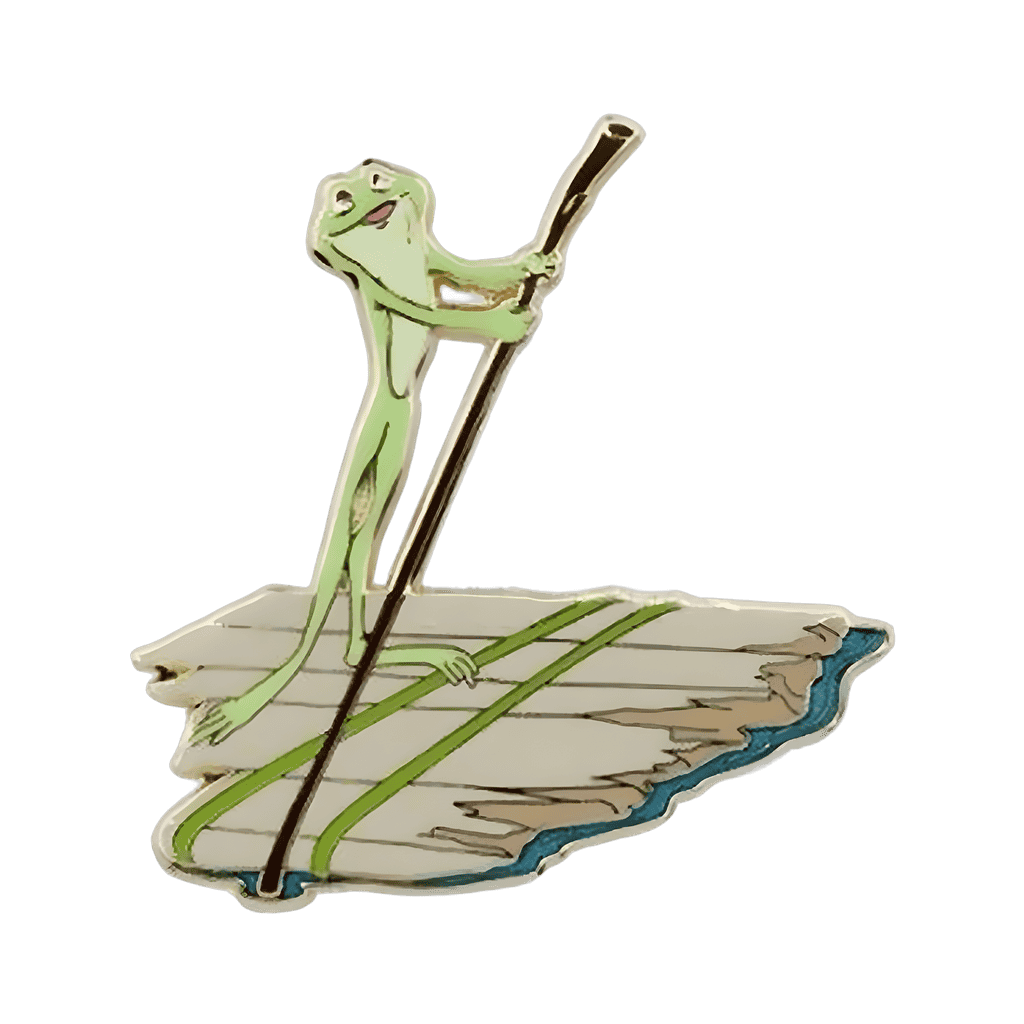 Tiana as a Frog Steering a Raft Disney pin