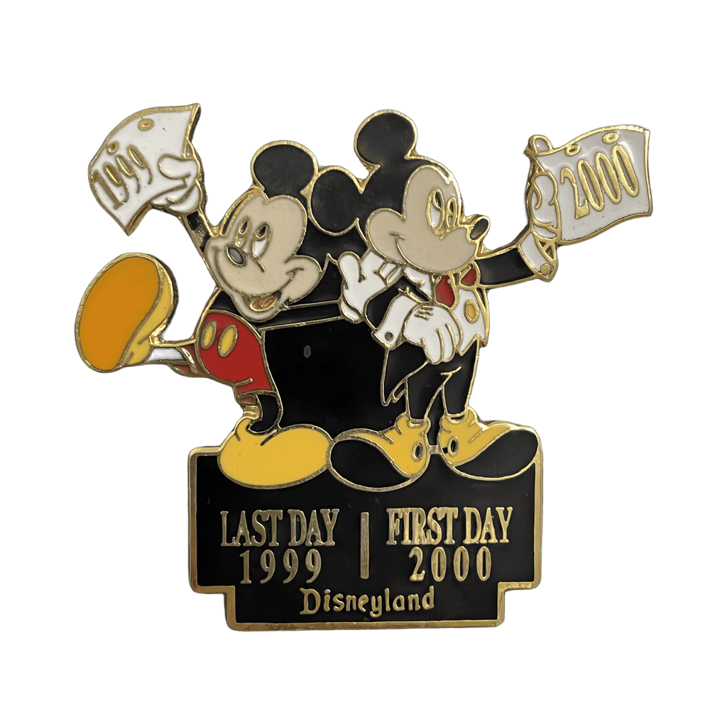 New Year’s Eve/Day - Mickey Mouse Last Day 1999 First Day 2000 Disneyland Disney pin