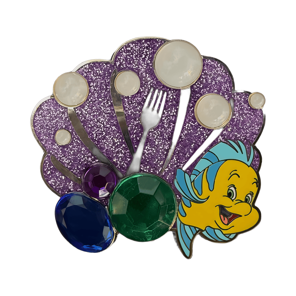 Flounder and “Thingamajig” Fork from The Little Mermaid Disney pin