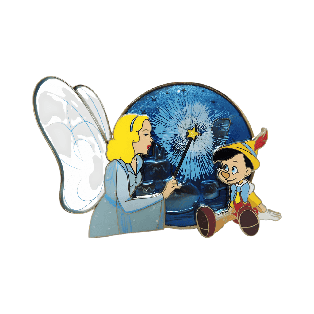 Blue Fairy & Pinocchio Jumbo Disney pin