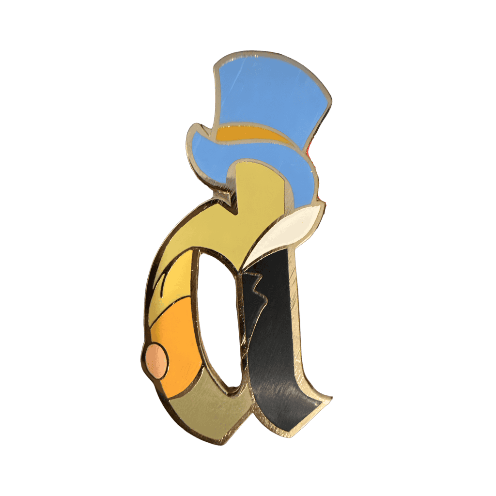 Jiminy Cricket "d" Disney pin