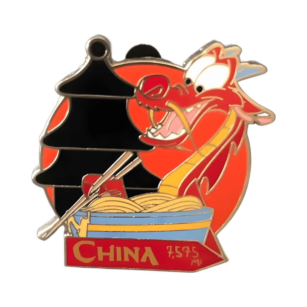 Mushu in China Disney pin