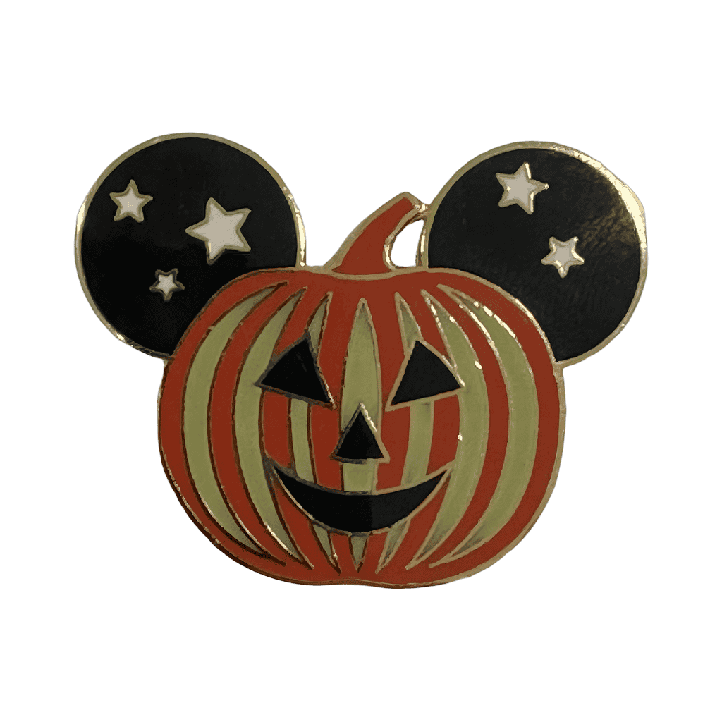 Halloween Mickey Pumpkin GID Disney pin