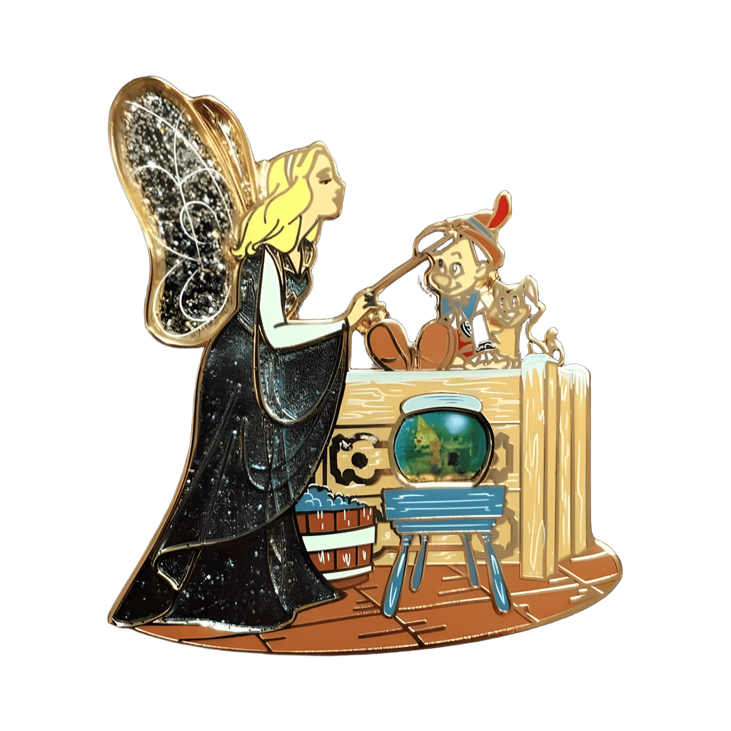 Blue Fairy and Pinocchio Disney pin