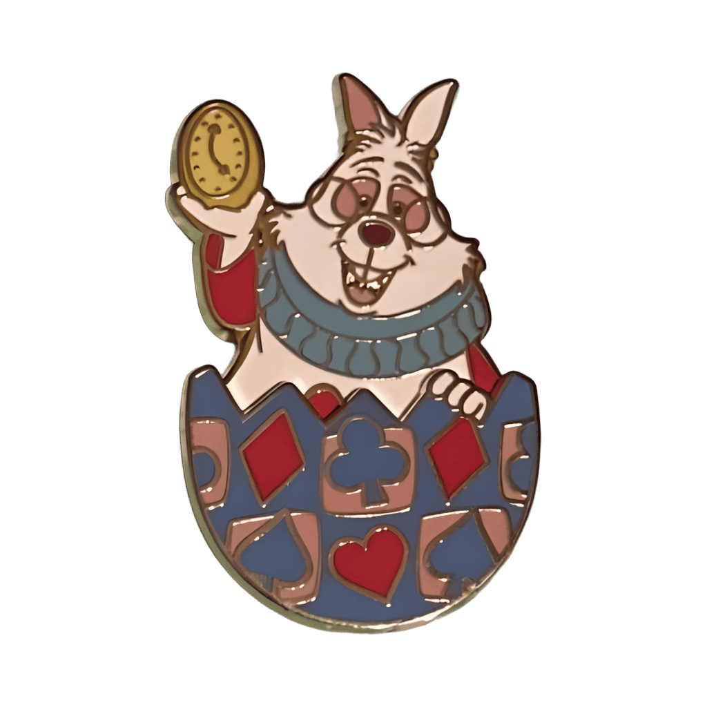 White Rabbit Egg Disney pin