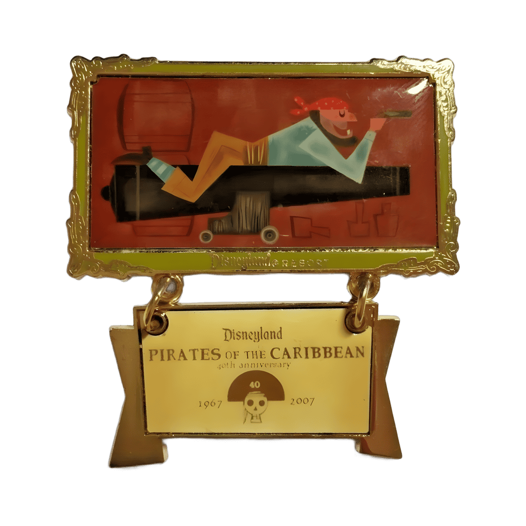 Pirates of the Caribbean 40th Anniversary 1967-2007 Disney pin