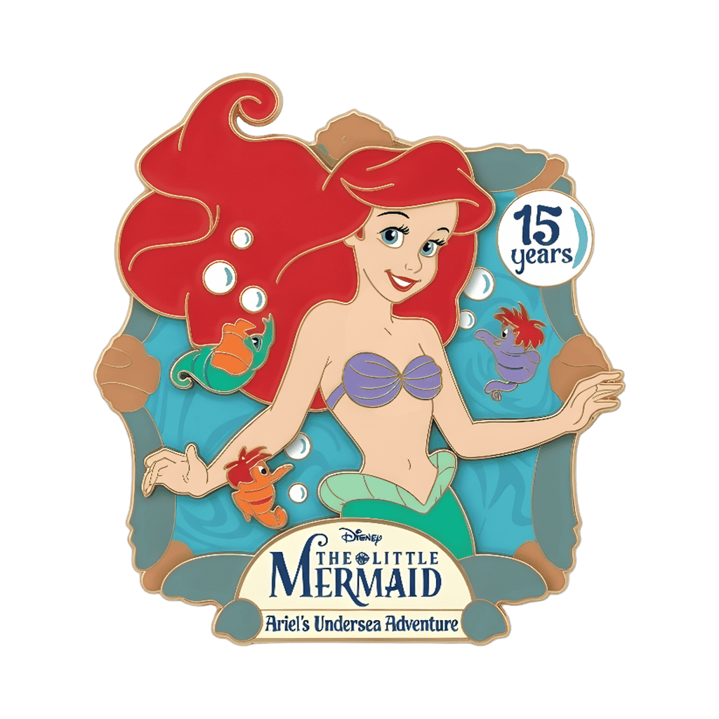 Ariel's Undersea Adventure 15th Anniversary Disney pin