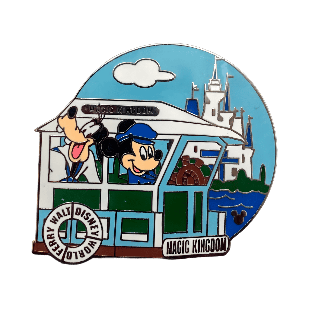 Goofy and Mickey on Walt Disney World Ferry Disney pin