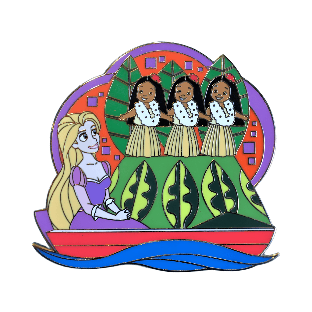 Rapunzel on Its A Small World Disney pin
